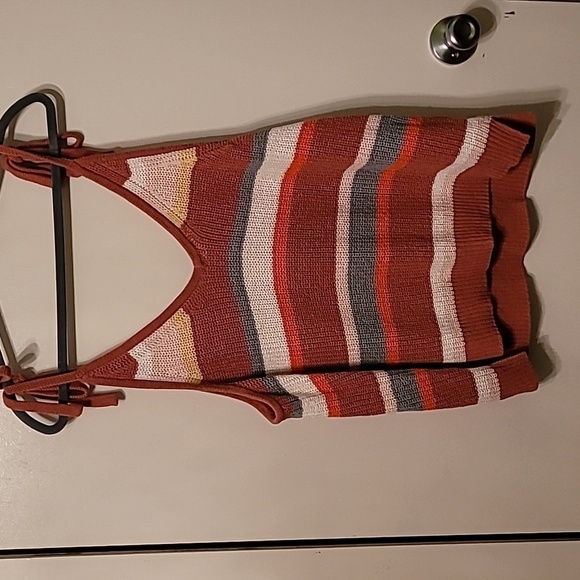 Madewell Striped Grandfield Tie-Strap Sweater Tank - 2x - Picture 2 of 6